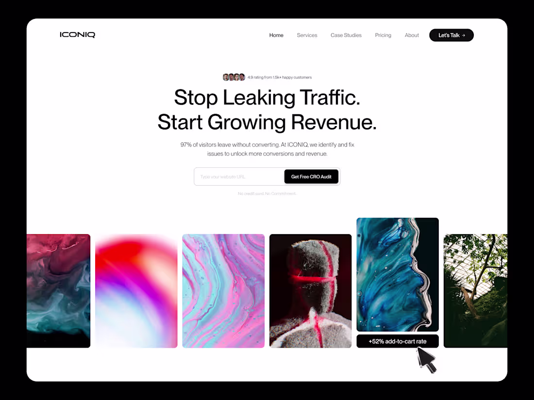 Cover image for CRO Agency Web Design (Concept)