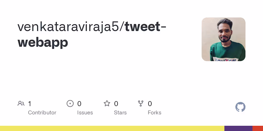 Cover image for venkataraviraja5/tweet-webapp
