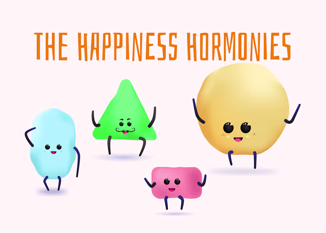 Cover image for Happiness Hormonies illustrations