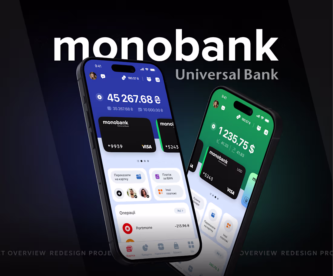 Cover image for Monobank | Mobile App Design Concept | Redesign