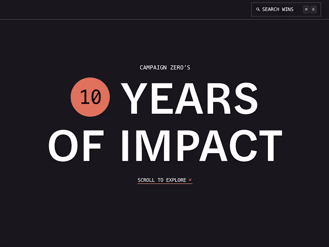 Cover image for Campaign Zero's 10 Years of Impact
