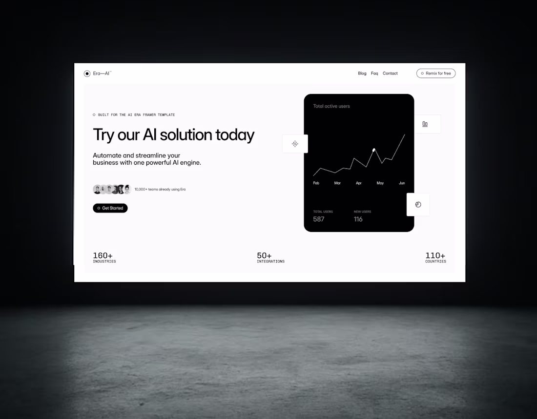 Cover image for Framer Website for SaaS and AI Startup | Landing