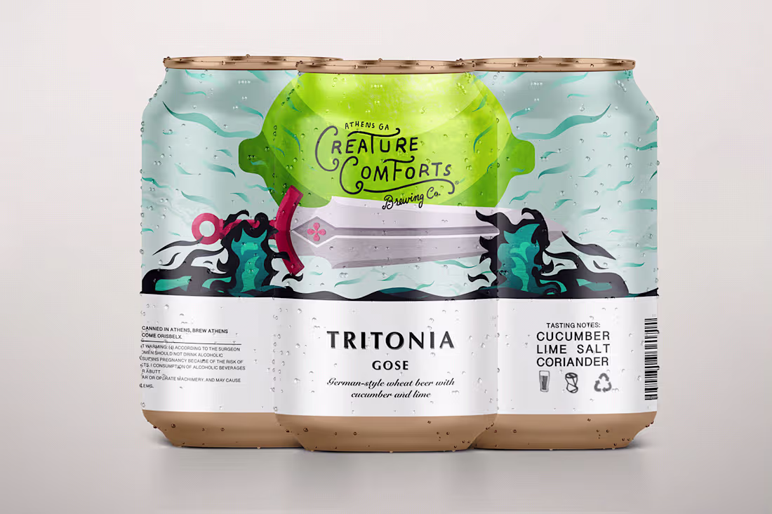 Cover image for Creature Comforts Beer Label Redesign :: Behance
