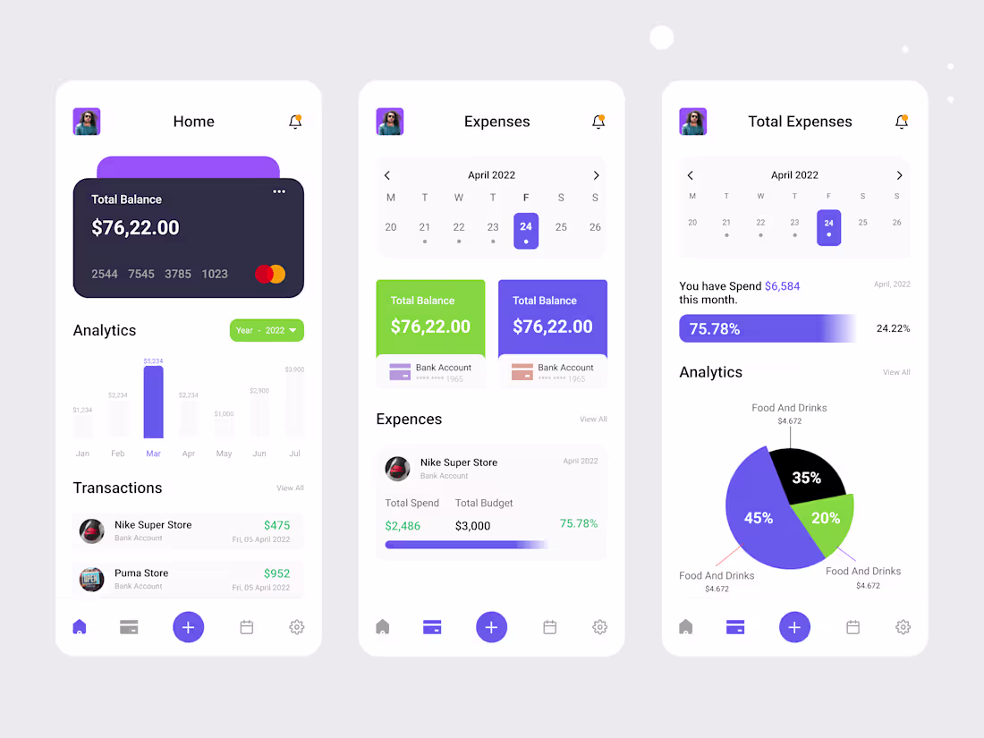 Cover image for Expense Tracker UI Design