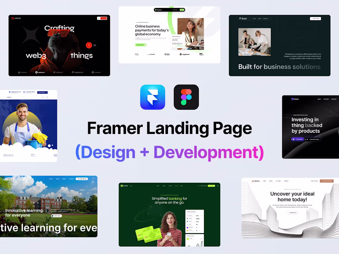 Cover image for Framer Landing Page (Design + Development)