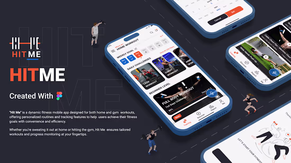 Cover image for Hit Me Fitness Mobile App