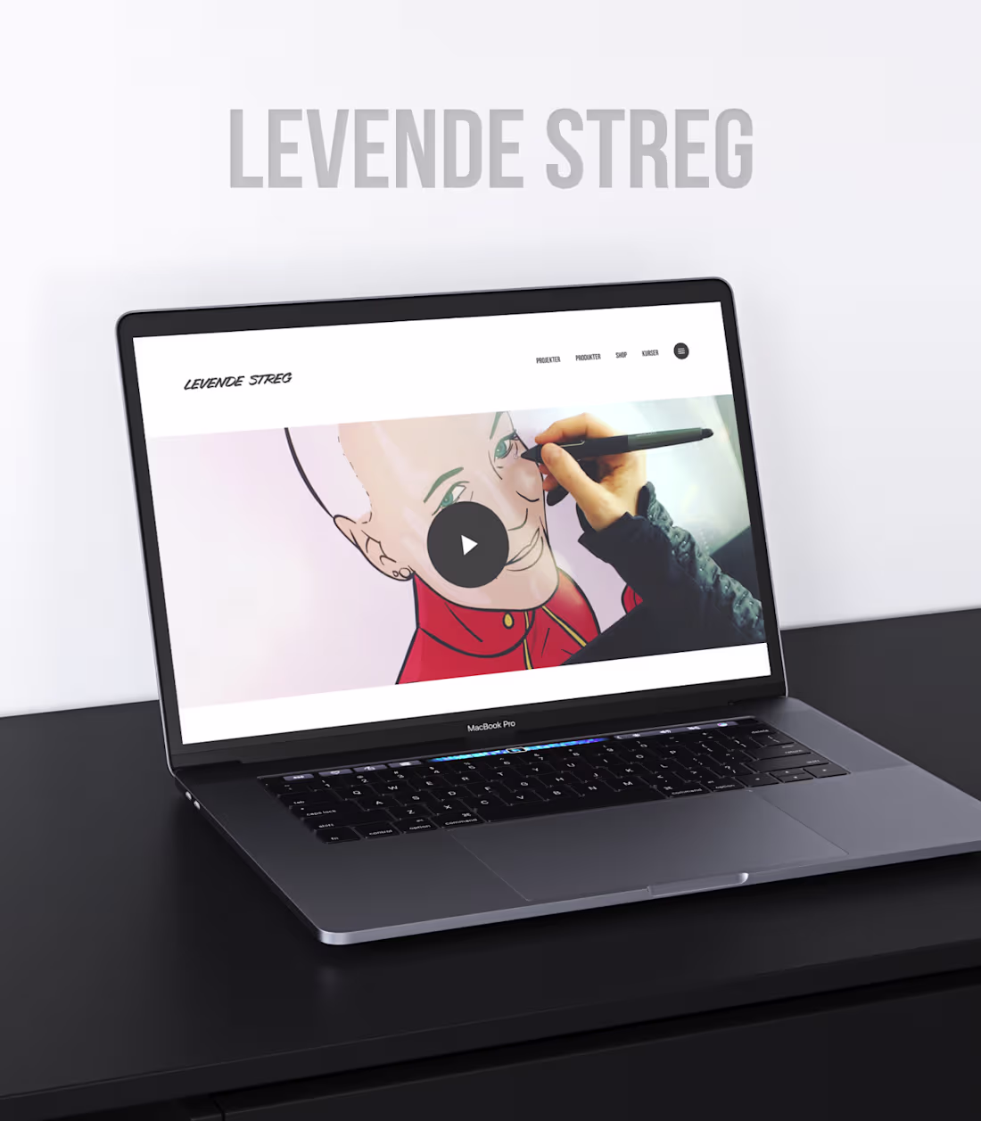 Cover image for Levende Streg