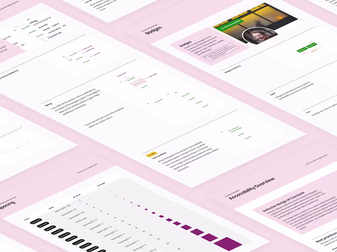 Cover image for Creating a design system for Connectr to manage growth and help 