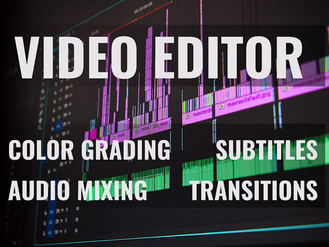 Cover image for Professional Video Editing and Color Grading