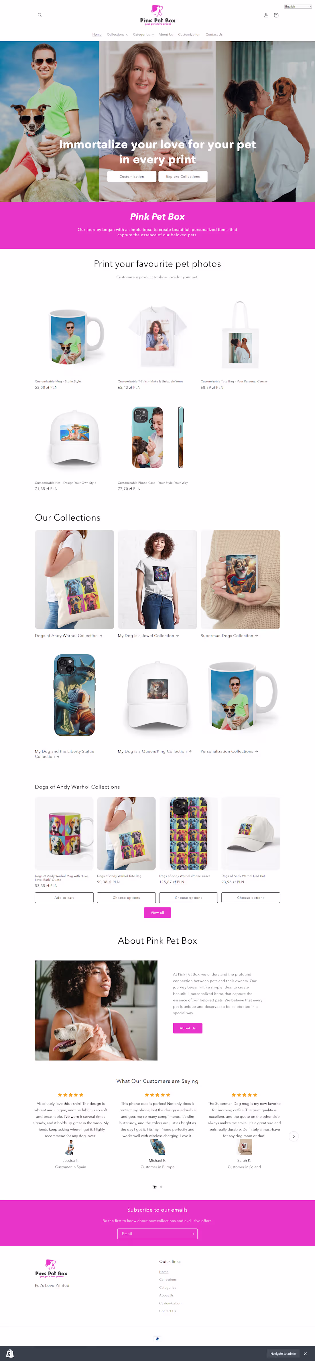 Cover image for Pink Pet Shop - Shopify Print on Demand Shop.