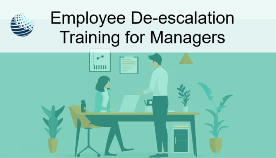 Cover image for Employee De-escalation Training for Managers - eLearning