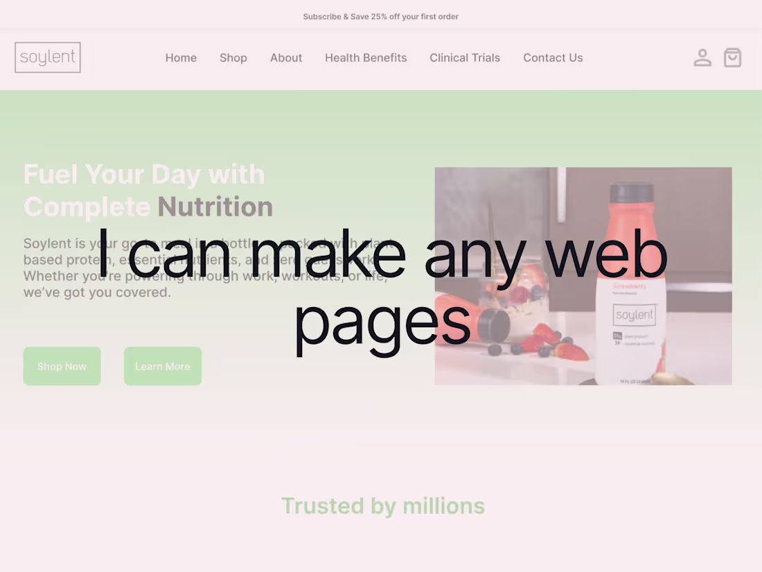 Cover image for I can design any web page for you!