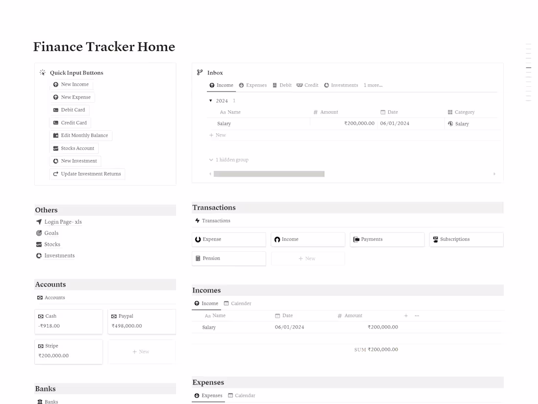Cover image for Custom Build - Finance Tracker