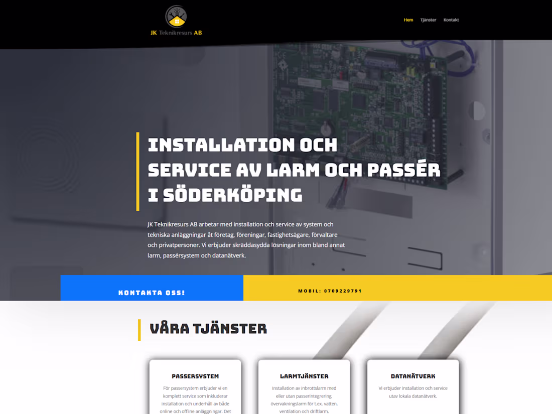 Cover image for One-page Divi website for an