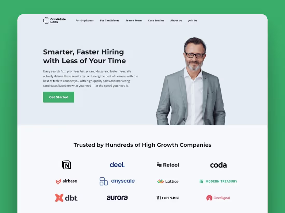 Cover image for #1 on G2 – Webflow Website & Branding for an HR/Staffing Startup