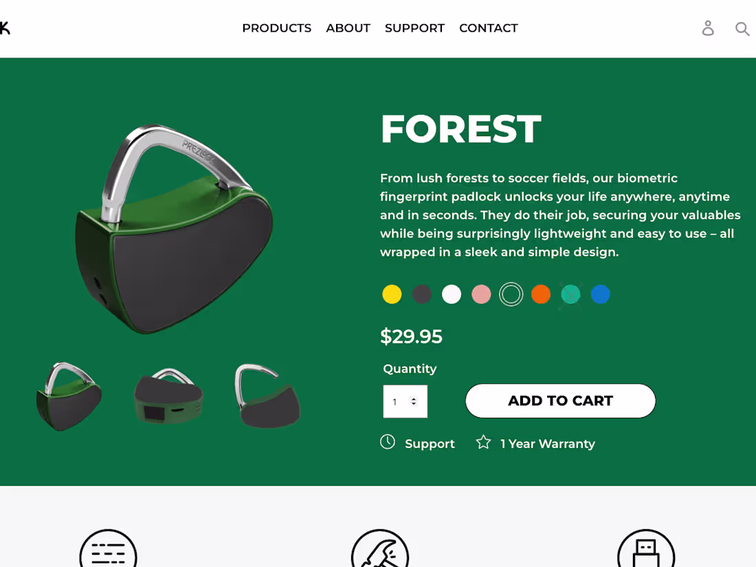 Cover image for Prezlock - Smart Fingerprint Padlocks