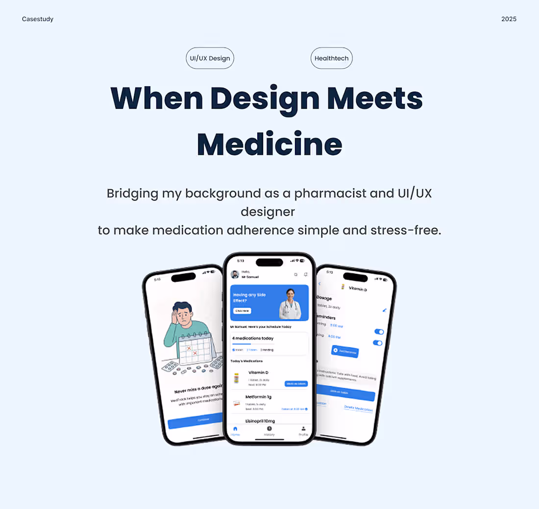 Cover image for When Design Meets Medicine: Bridging UX and Pharmacy