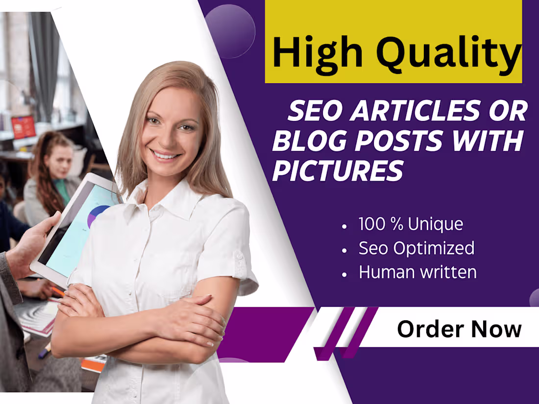 Cover image for write high quality SEO articles and blog posts with images