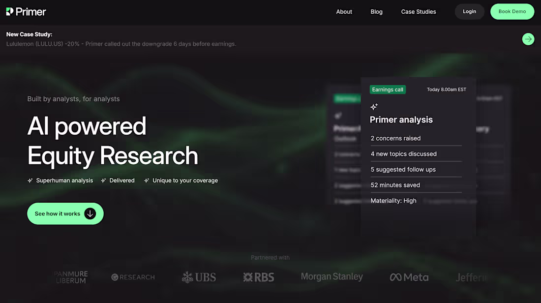 Cover image for Led the build of a GenAI tool that makes financial analysts ...