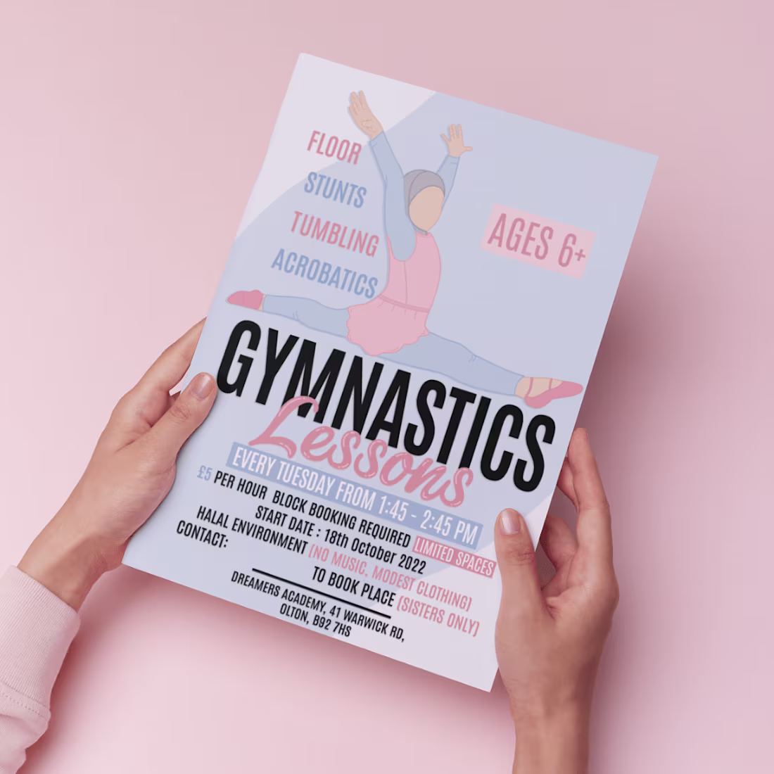 Cover image for Poster design for Gymnastics lessons courses. | Behance