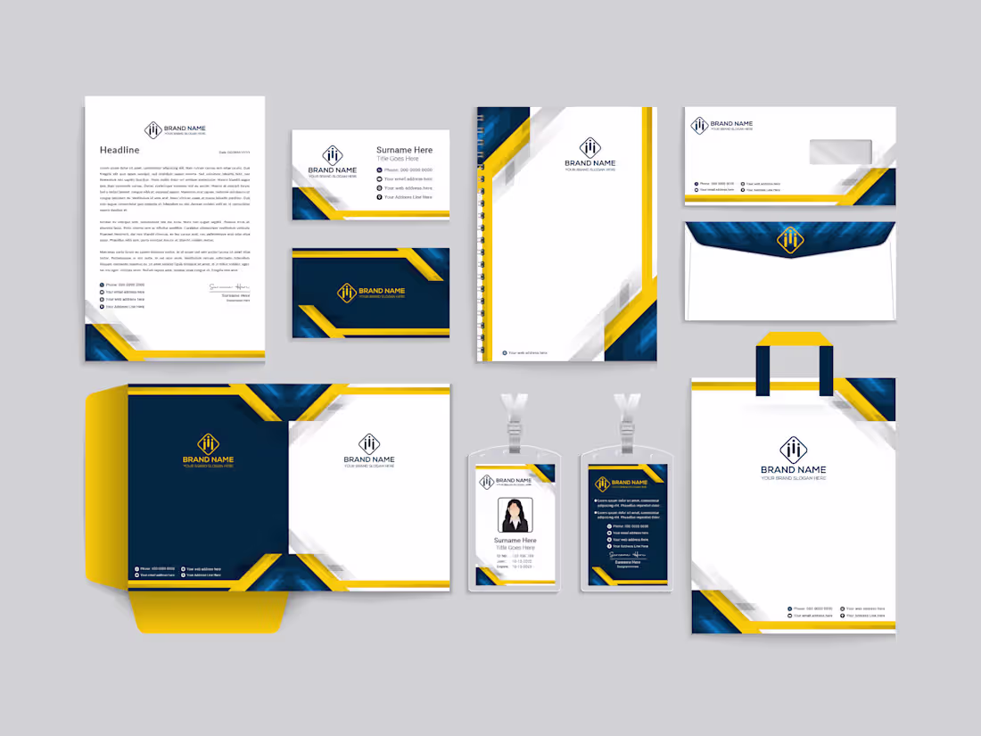 Cover image for Brand Identity and Full Stationery Design