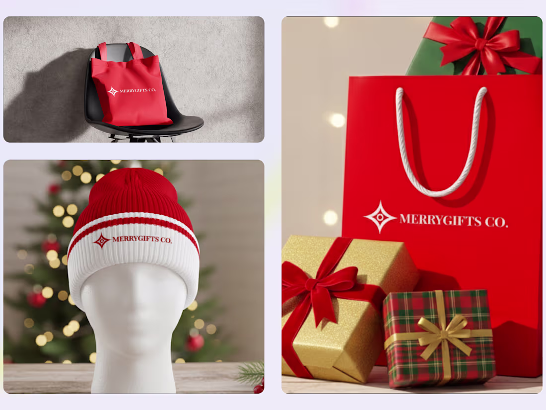 Cover image for MerryGifts Co. Festive Brand Design