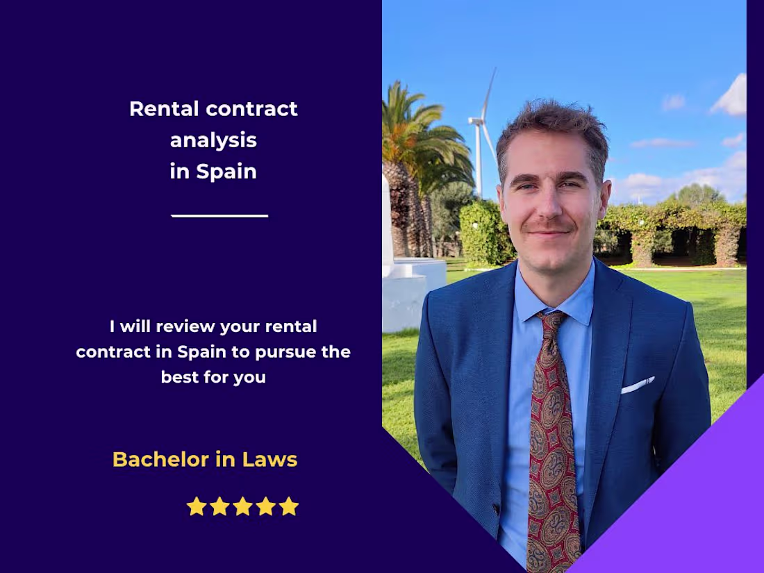 Cover image for Rental contract advisor in Spain