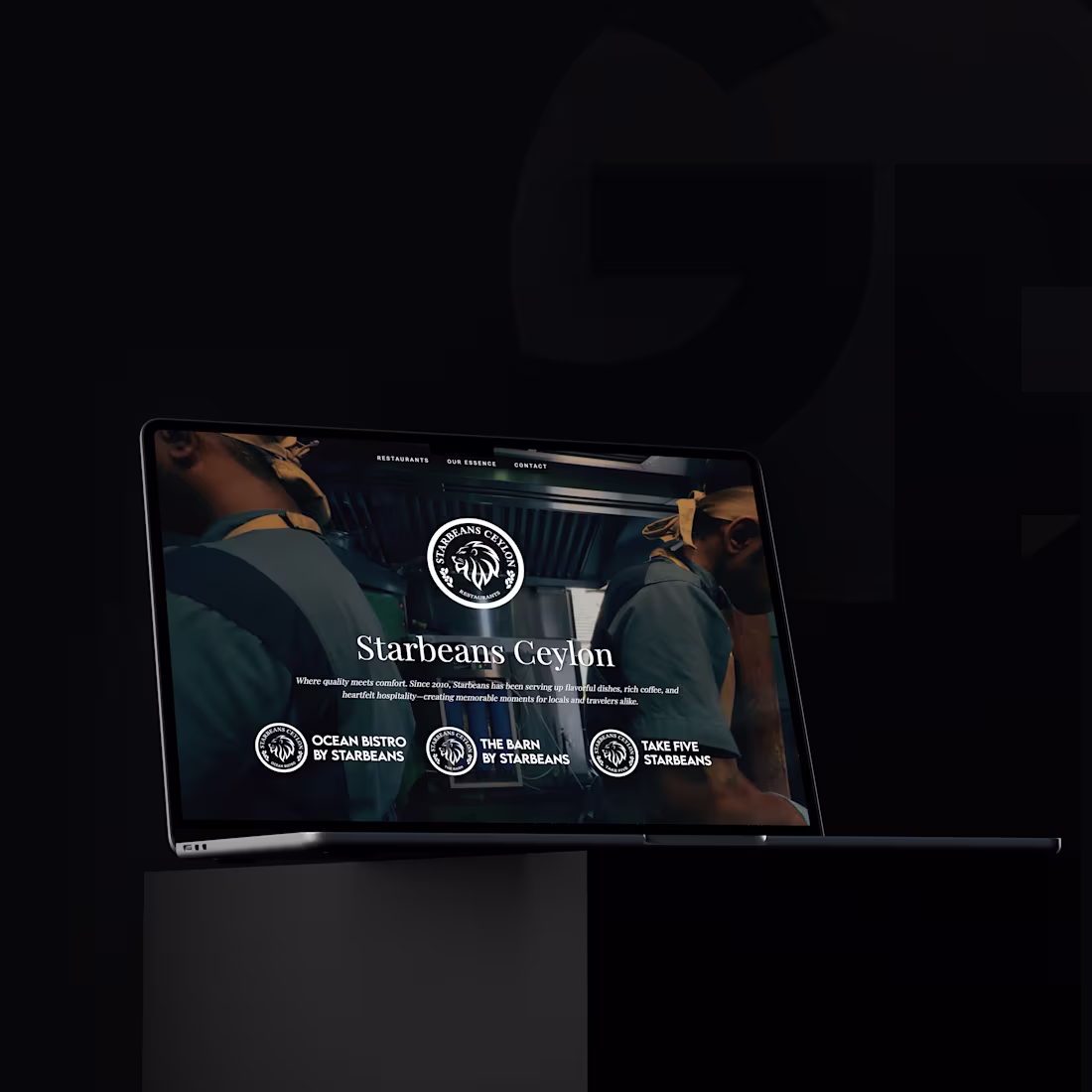 Cover image for Restaurant website featuring a seamless table booking system...