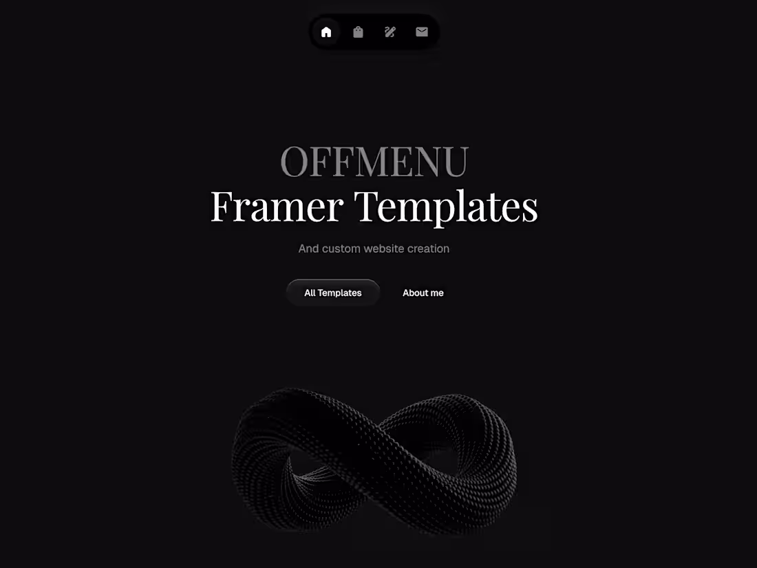 Cover image for Off-Menu Framer Template Store
