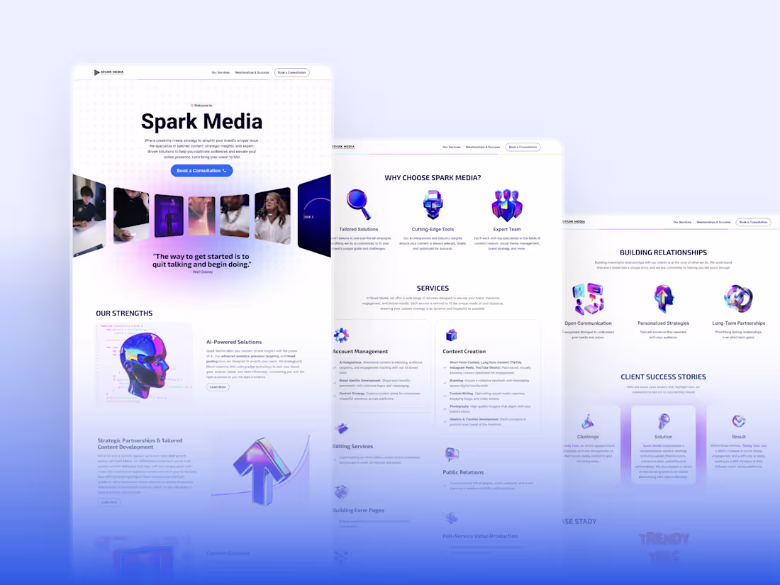 Cover image for Spark Media (Design + Development)