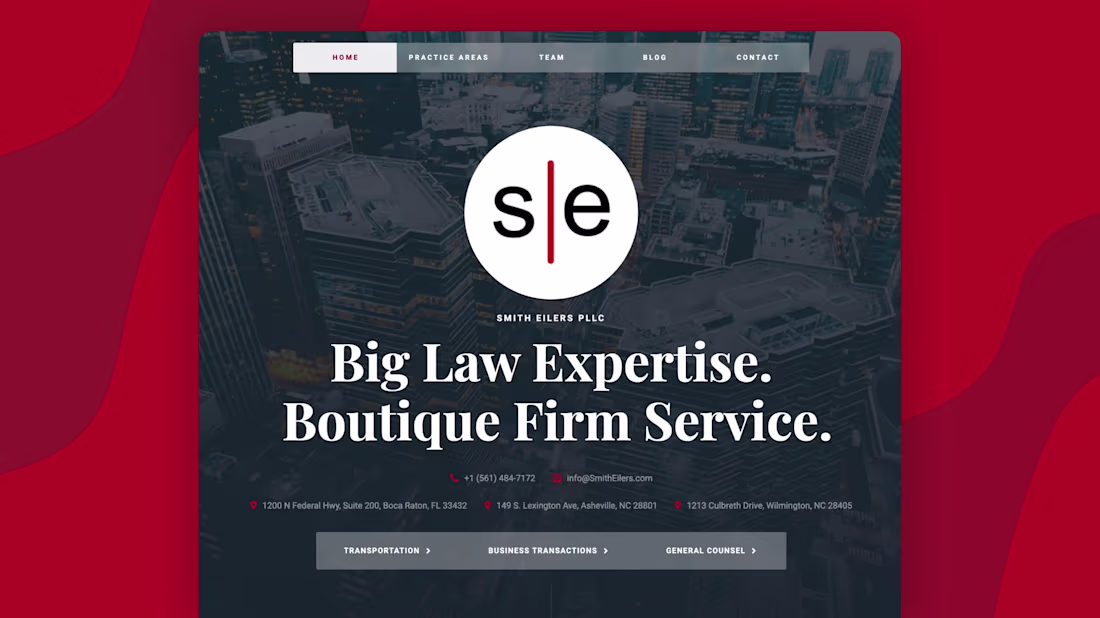 Cover image for Smith Eilers | Law Firm Website