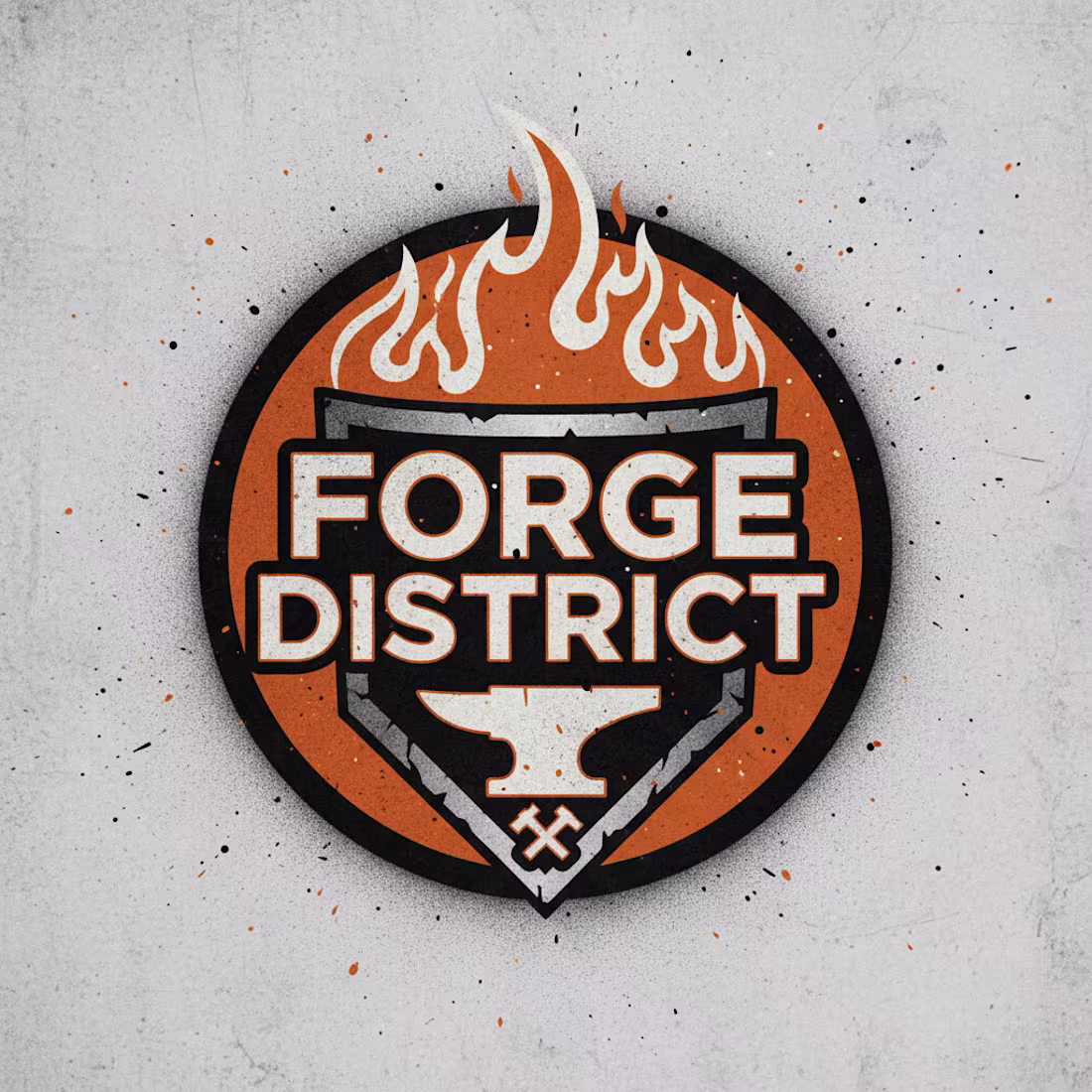 Cover image for Logo for Forge District (Fake