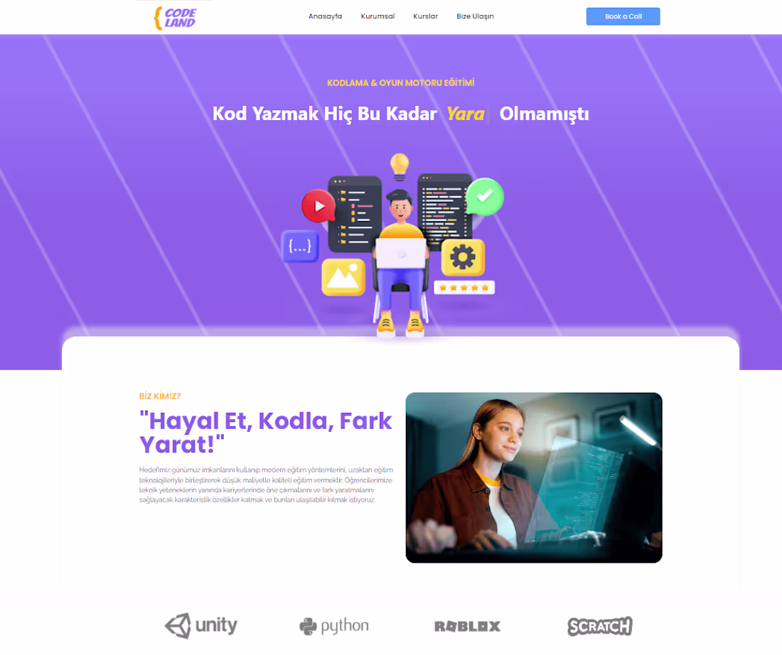 Cover image for CodeLand - Coding School Website