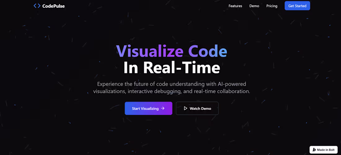 Cover image for CodePulse – Interactive Code Visualization Platform