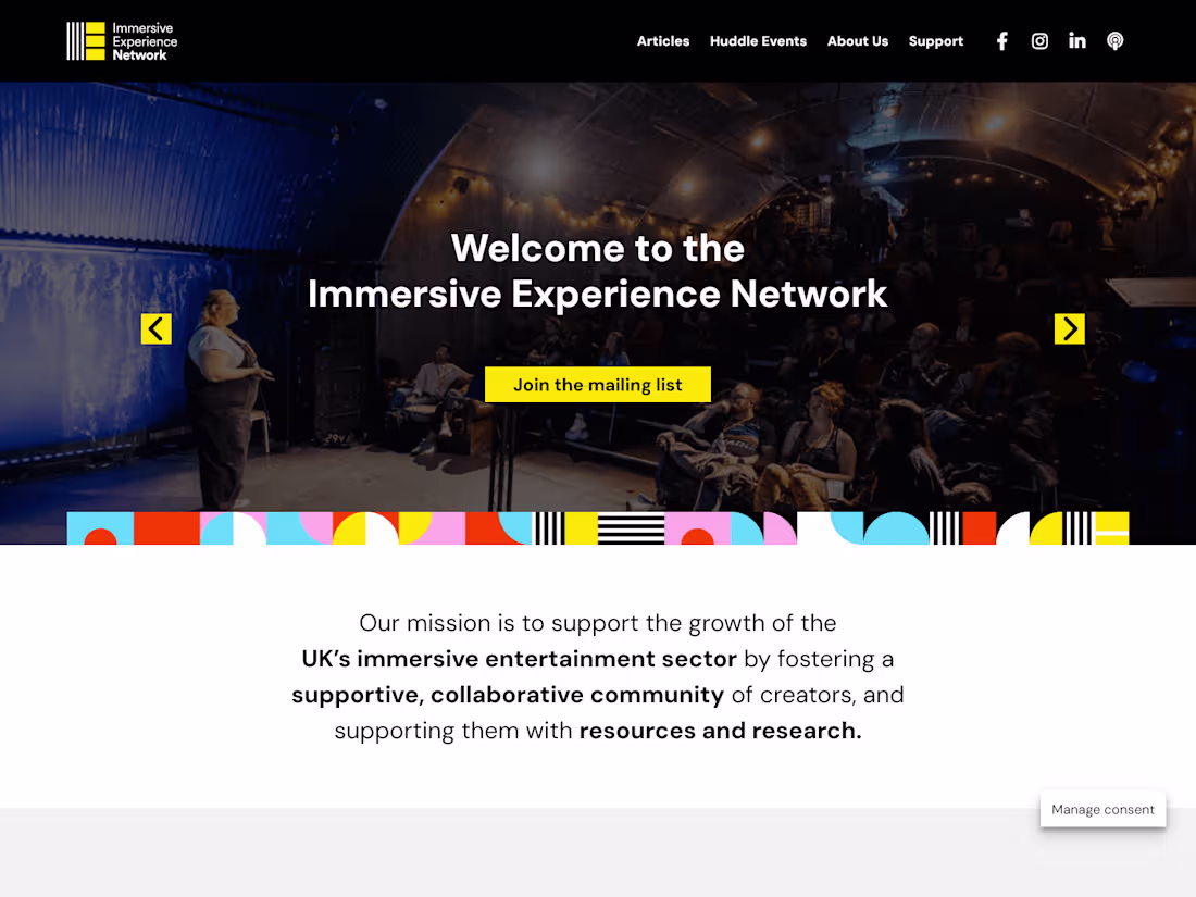 Cover image for Immersive Experience Network