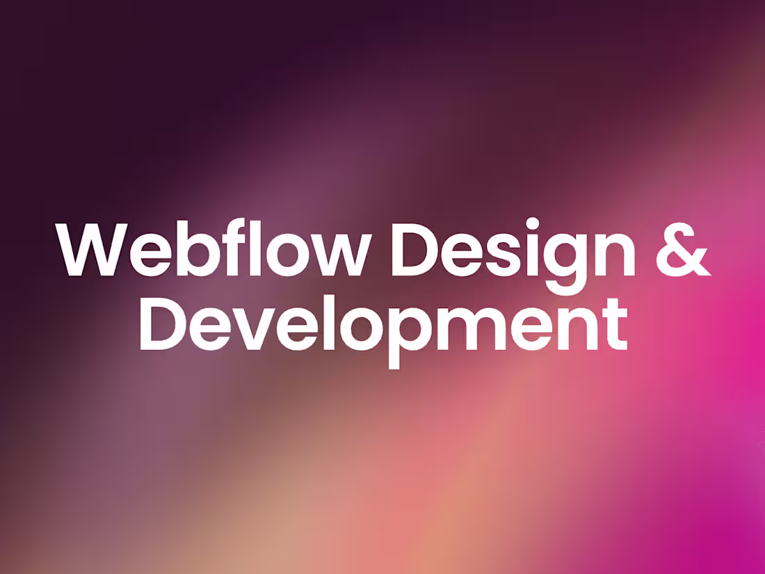 Cover image for Webflow Website Design & Development