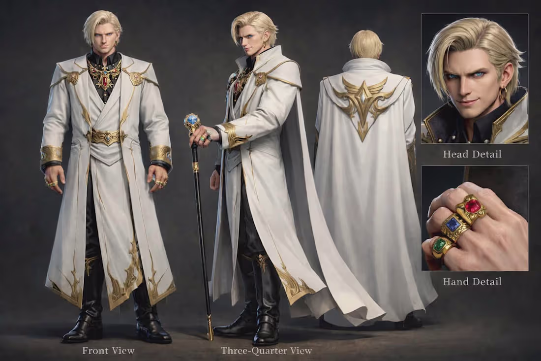 Cover image for Story main antagonist character concept