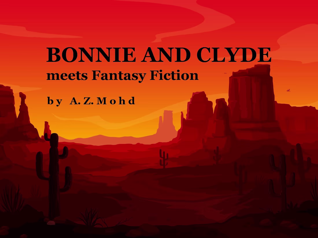 Cover image for Bonnie and Clyde meets Fantasy Fiction