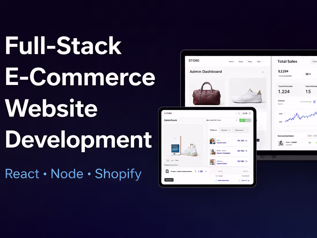 Cover image for Full-Stack E-Commerce Website Development (React, Node, Shopify)