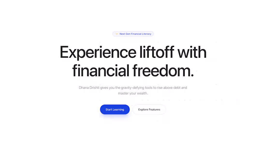 Cover image for Checkout my new project Link : https://dhanadrishti.vercel.app