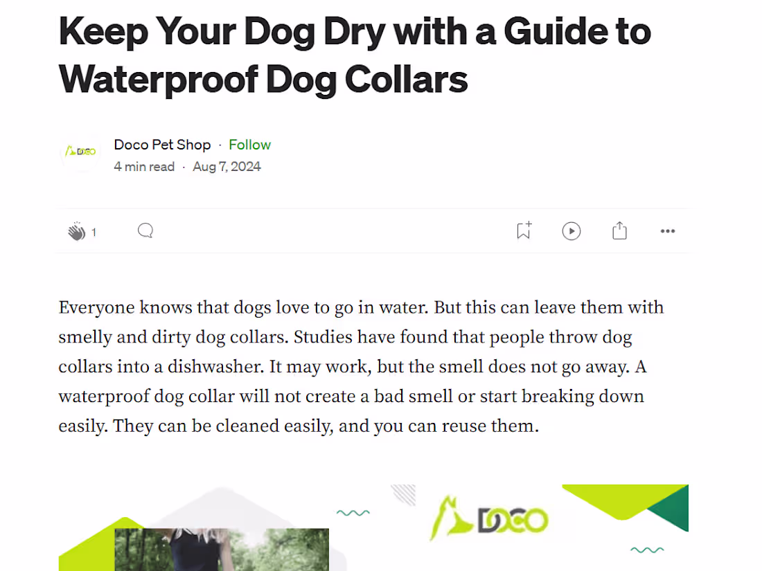 Cover image for Keep Your Dog Dry with a Guide to Waterproof Dog Collars
