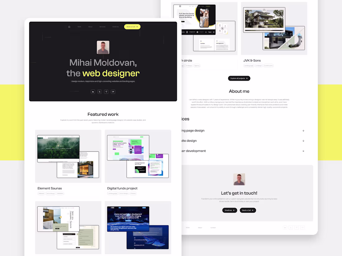Cover image for Personal Website: Figma & Framer