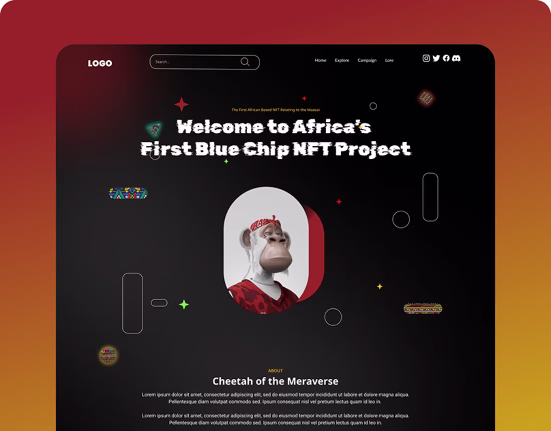 Cover image for Blue Chip:figma to webflow and wordpress :: Behance
