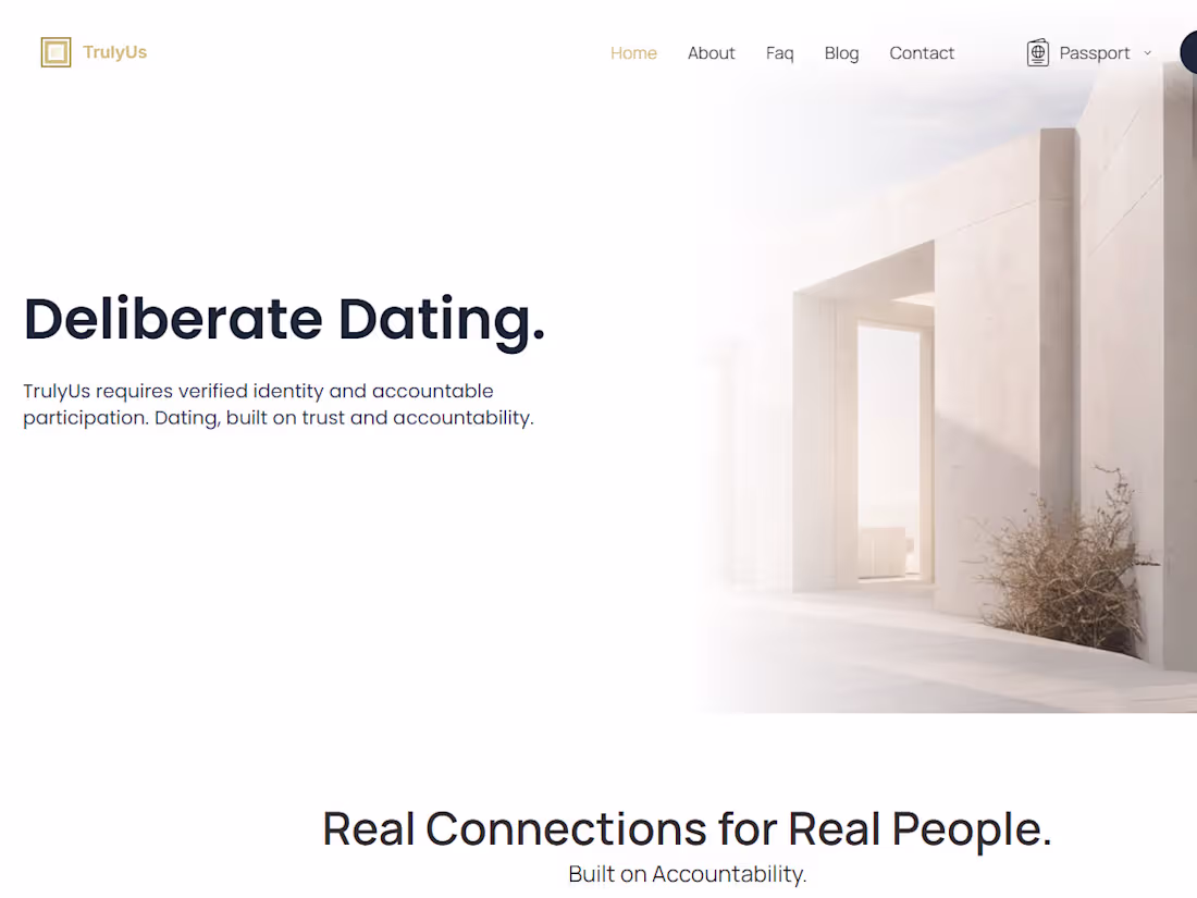 Cover image for TrulyUs - Deliberate Dating with Integrity