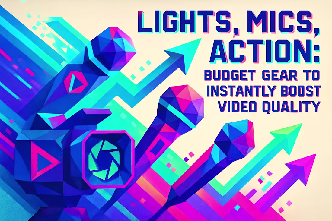 Cover image for Lights, Mics, Action: Budget Gear to Instantly Boost Video Quality