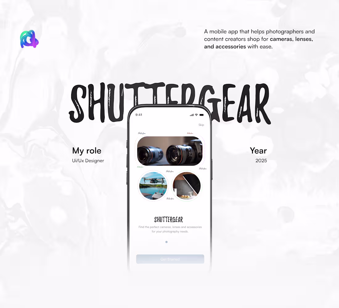 Cover image for ShutterGear Mobile App Design