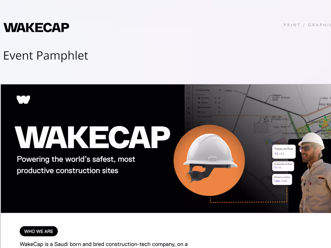 Cover image for Wakecap Product Pamphlet
