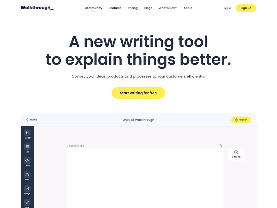 Cover image for Walkthrough - actionable documentation