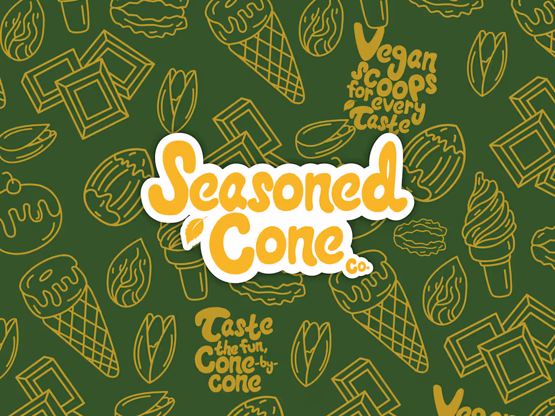 Cover image for Seasoned Cone Co. Logos and Packaging