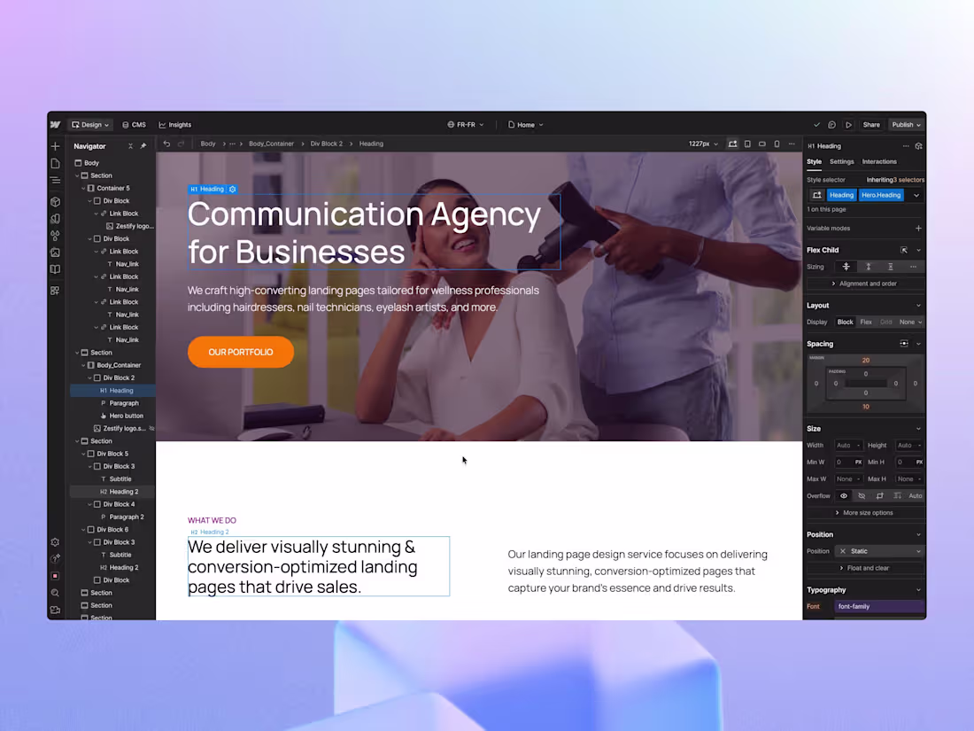 Cover image for No-Code Website Design (Webflow / Framer)